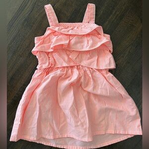 Gymboree Pink and White Ruffle Dress